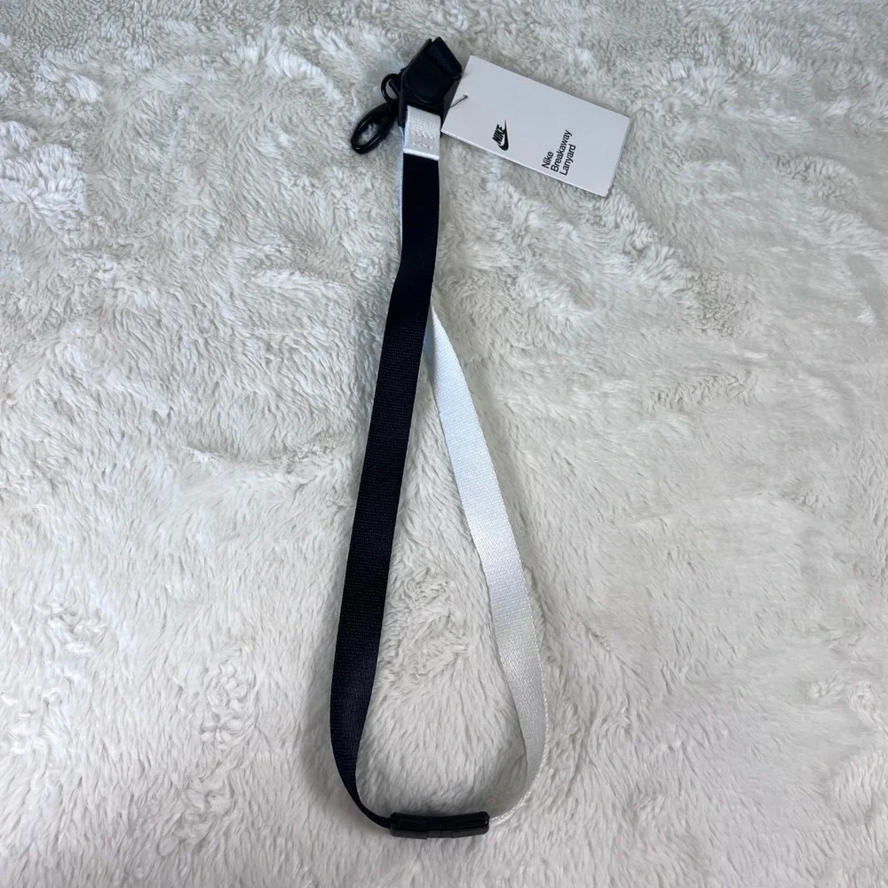 Nike‎ Breakaway Lanyard Black White Two Tone N.100.4565.010.NS New